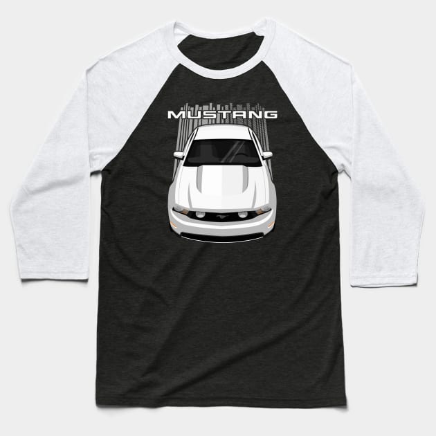 Mustang GT 2010-2012 - White Baseball T-Shirt by V8social